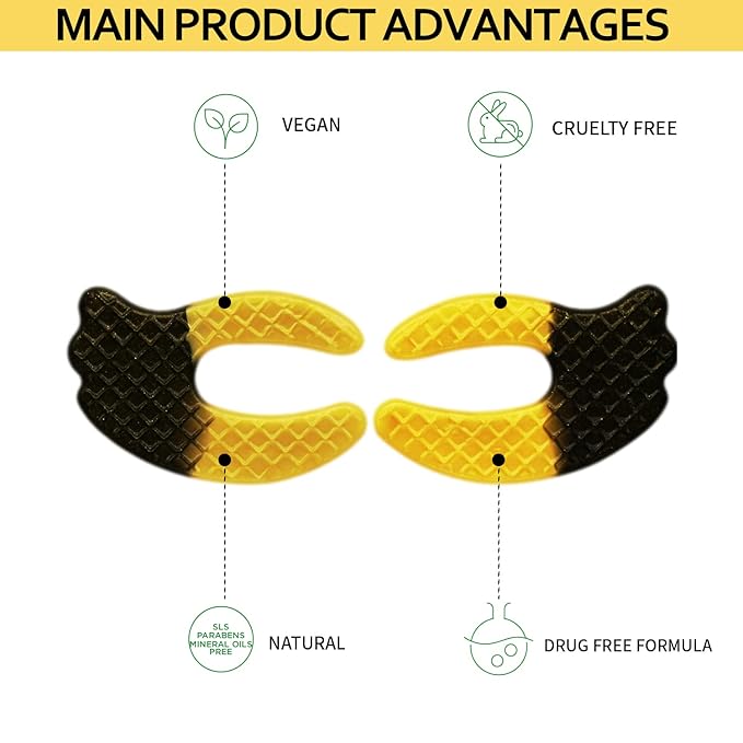 ICANdOIT 24K Gold Eye Mask For Dark Circles&Puffiness,Anti-Aging,Anti-Wrinkle With Hyaluronic Acid and Collagen,Eye Zone Care Eye Patches for All Skin Types,35Pairs