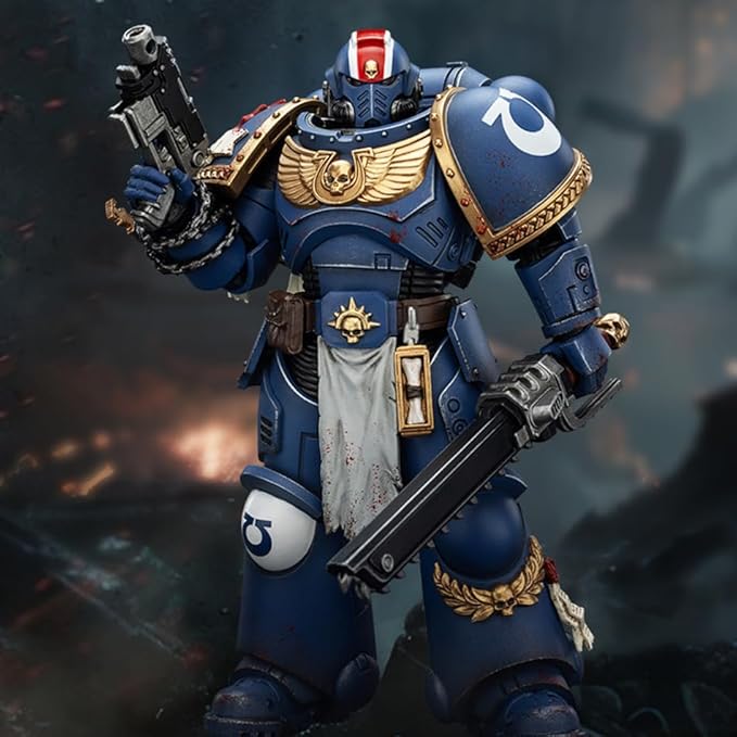 JOYTOY Warhammer 40,000 1/18 Action Figure Ultramarines Lieutenant Titus-Collectors Edition Collection Model Birthday Gifts