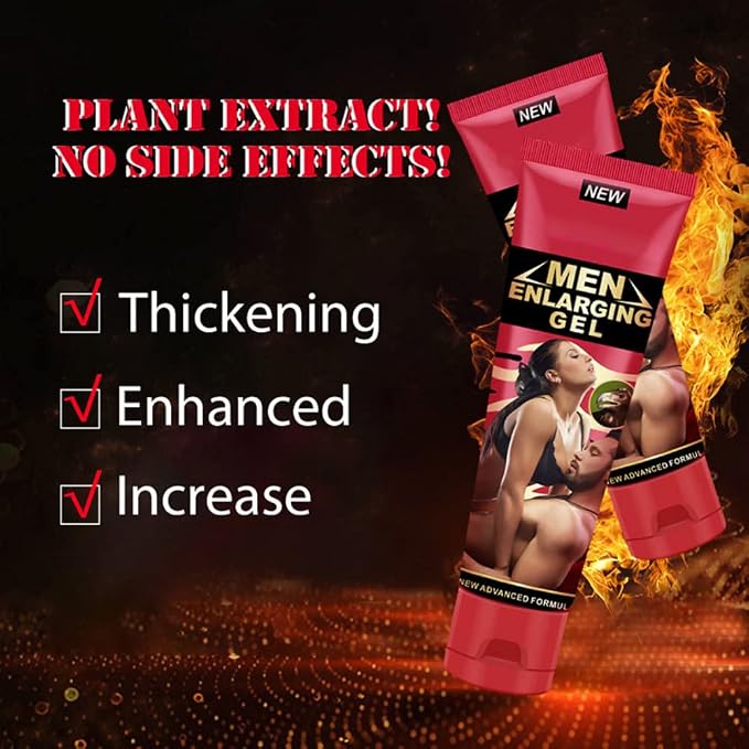 Men's Massage Cream Penis Becomes Longer Thicker Enhancement Men Energy for Care Delay Performance Boost Strength (50g) (Red)