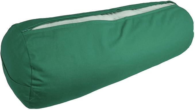YogaAccessories Supportive Round Cotton Yoga Bolster