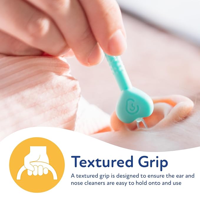 Dr. Talbot's Safe Ear Wax Removal Tool and Nose Cleaner for Baby with Travel Case - 2-Pack - Girl