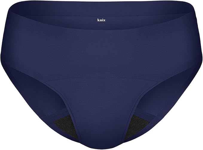 KNIX Super Leakproof No-Show Bikini Period Underwear – Heavy Flow, Reusable Absorbent Menstrual & Incontinence Panties