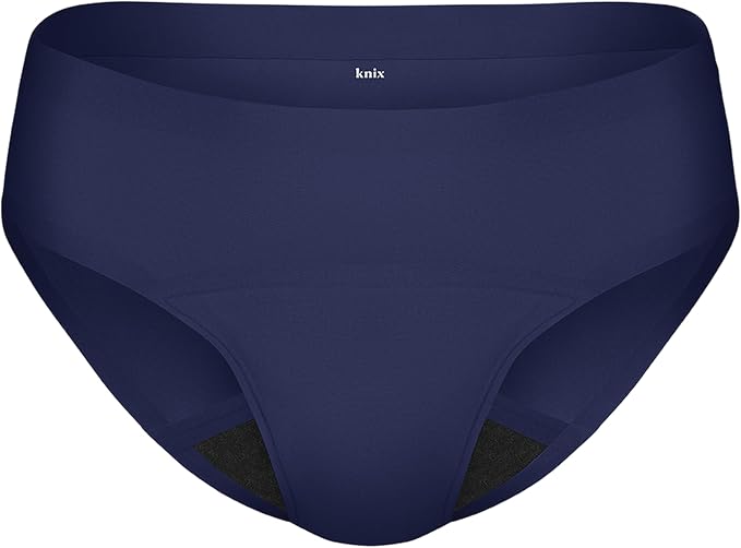 KNIX Super Leakproof No-Show Bikini Period Underwear – Heavy Flow, Reusable Absorbent Menstrual & Incontinence Panties