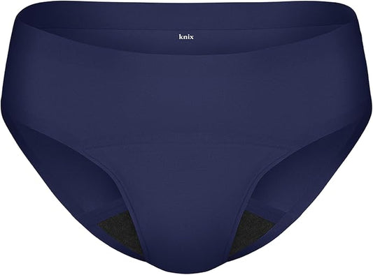 KNIX Super Leakproof No-Show Bikini Period Underwear – Heavy Flow, Reusable Absorbent Menstrual & Incontinence Panties