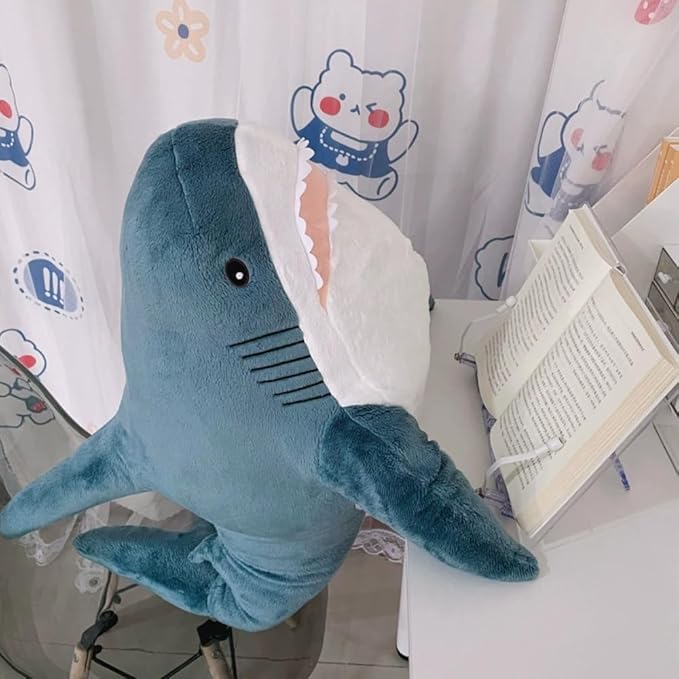 23.5-inch Plush Shark Toy Pillow, Giant Shark Stuffed Animal,Soft Shark Cushion Pillow Shark Plush Pillows,Chubby Stuffed Shark Toy - Children s Boys and Girls Room Decoration Bedtime Gift