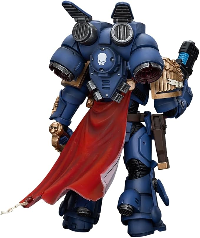 JOYTOY Warhammer 40,000 1/18 Action Figure Ultramarines Captain with Jump Pack Collection Model Birthday Gifts