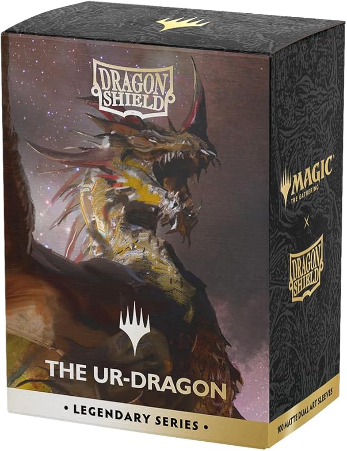 Dragon Shield | Matte Dual Art Sleeves | MTG Legendary Series | 100 CT - Smooth & Tough Premium TCG Sleeves | Compatible with Pokemon, One Piece & Magic the Gathering | The Ur-Dragon