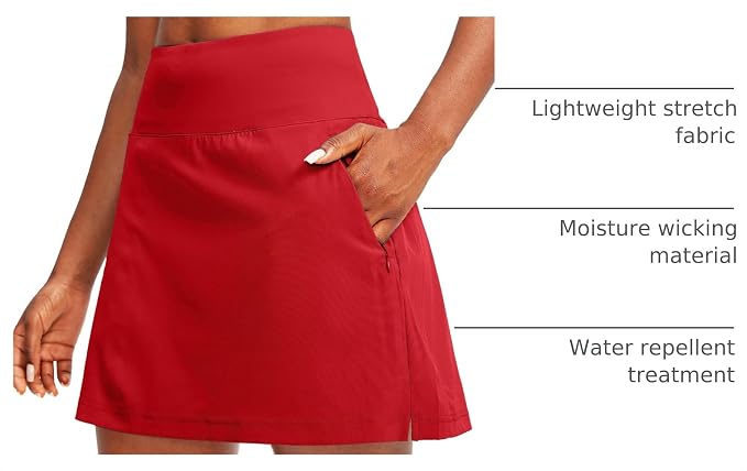 G Gradual Golf Skorts Skirts for Women with 5 Pockets Women's High Waisted Lightweight Athletic Skirt for Tennis Running