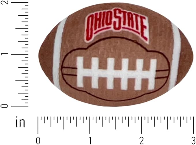 Bobbi-Dobbiez Attachable Plushie Ohio State University Football – Attaches to Backpacks, Bags, Shoes, Water Bottles, and More