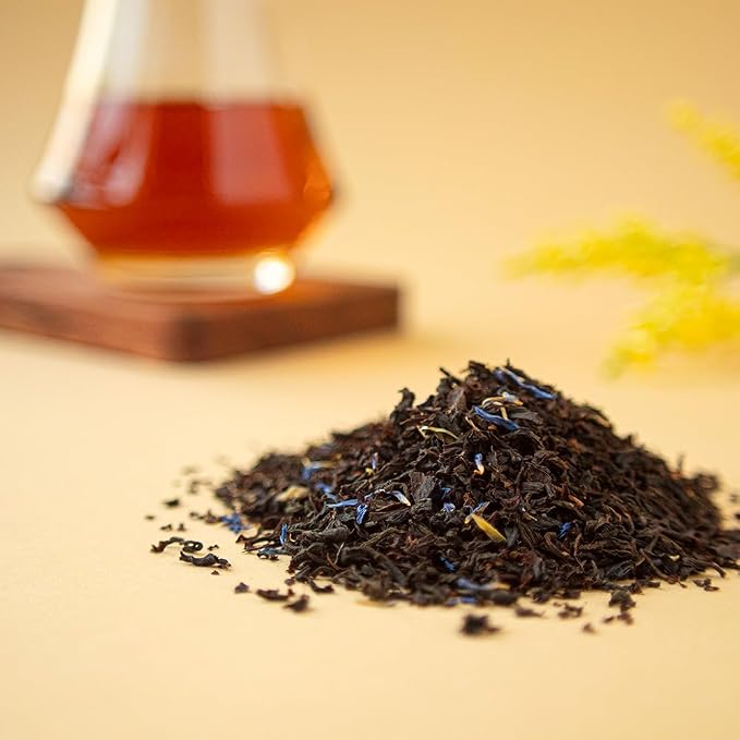 Organic Positively Tea Company, Earl Grey Crème Black Tea, Loose Leaf, 16 Ounce
