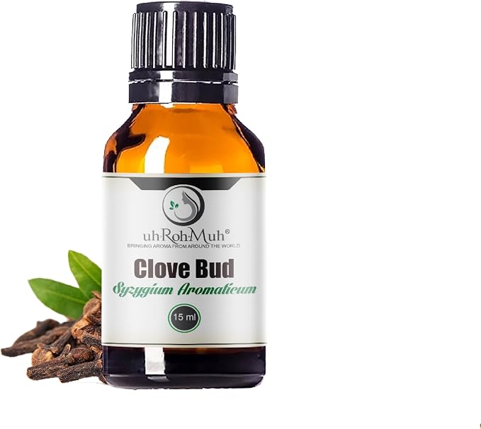 Clove Bud Essential Oil - Steam Distilled 100% Pure Eugenia Caryophyllus Clove Oil for Diffuser, Aromatherapy, Massage, DIY Skincare Hair Care, Warm Spicy Fragrance Natural - Indonesia - 15 ml