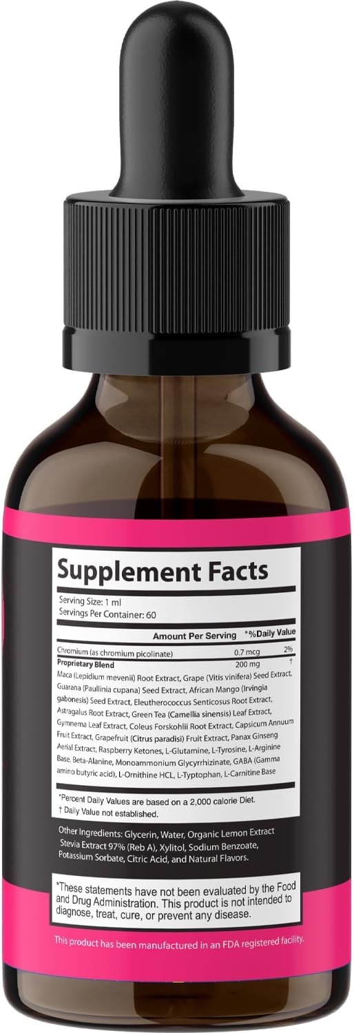 Libid Intense Drops - Official LibidIntense Advanced Liquid Supplement Drop Premium Formula - Maximum Strength, All Natural Vitamins Support for Overall Health & Wellness - 1 Bottle for 1 Month