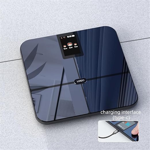 Smart Bathroom Digital Weighing Machine, Body Composition Monitor Health Analyzer, with All-in-One Display Accurate Weighing Scale, Home Use Fitness Equipment