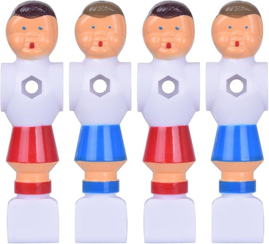 4Pcs Rod Foosball Soccer Table Football Men Player Replacement Parts(Red+Blue)
