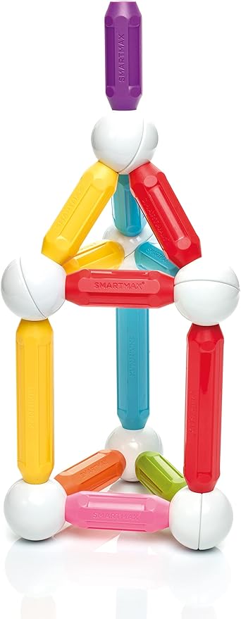 SmartMax Start XL (42 pcs) STEM Magnetic Discovery Building Set Featuring Safe, Extra-Strong, Oversized Building Pieces for Ages 3+