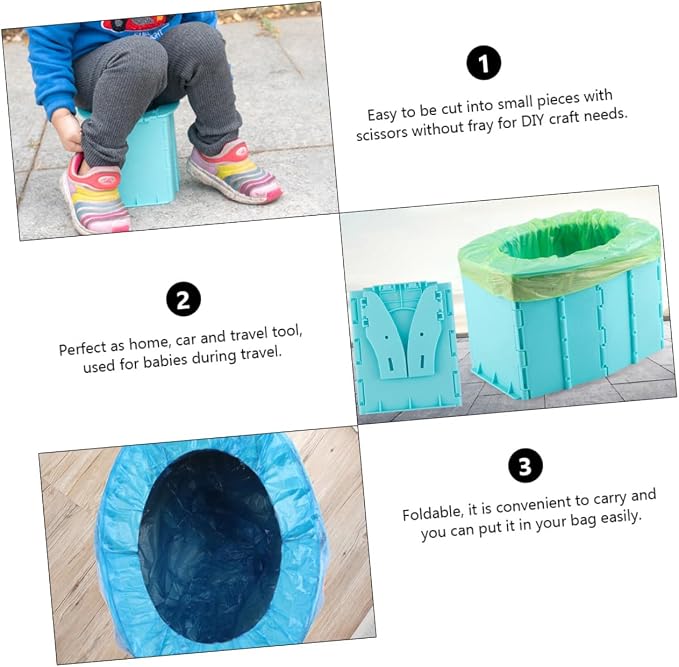 BESPORTBLE Eco-friendly Travel Commode Boy Girl Potty Seat Compact Portable for Potty Training Home Car and Travel