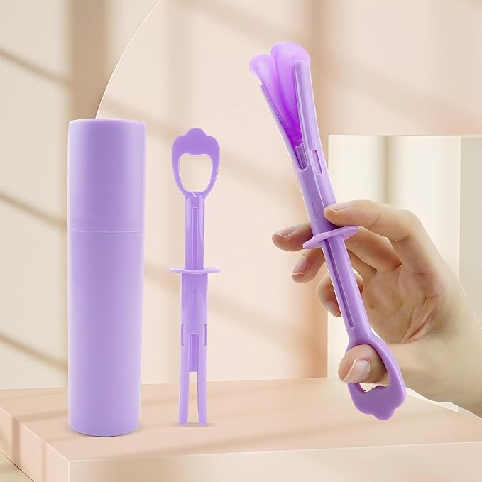 Menstrual Cup Applicator - Inserts Like A Tampon - Every Woman Can Now Use Period Cups - Perfect for Long Nails -Compatible with Most Cups and Plates on The Market - Travel Case