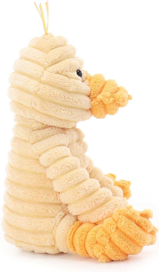 Apricot Lamb Corduroy Duck Stuffed Animals for Kids, Soft Cute Plush Toys for Baby Girl and Boy, 6.3 Inches