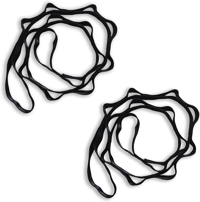 PRIOR FITNESS 2pcs Nylon Daisy Chain Straps for Aerial Yoga Hammock Swing Adjustable Aerial Silk Extender Strap Rope Anti-Gravity Yoga Extend Belts