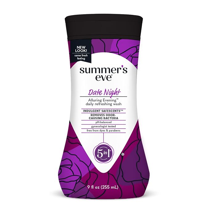 Summer’s Eve Date Night Alluring Evening Refreshing Daily All Over Feminine Body Wash, Removes Odor, Feminine Wash pH Balanced, 9 fl oz