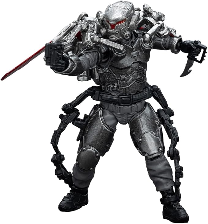 JOYTOY 1/18 Action Figure - Army Builder Promotion Pack Figure 28 -Lone Wolf with Exoskeleton ABS & PVC, Perfect for Collectors & Decor - 4.1 Inch, 3.74 OZ (JT1743)