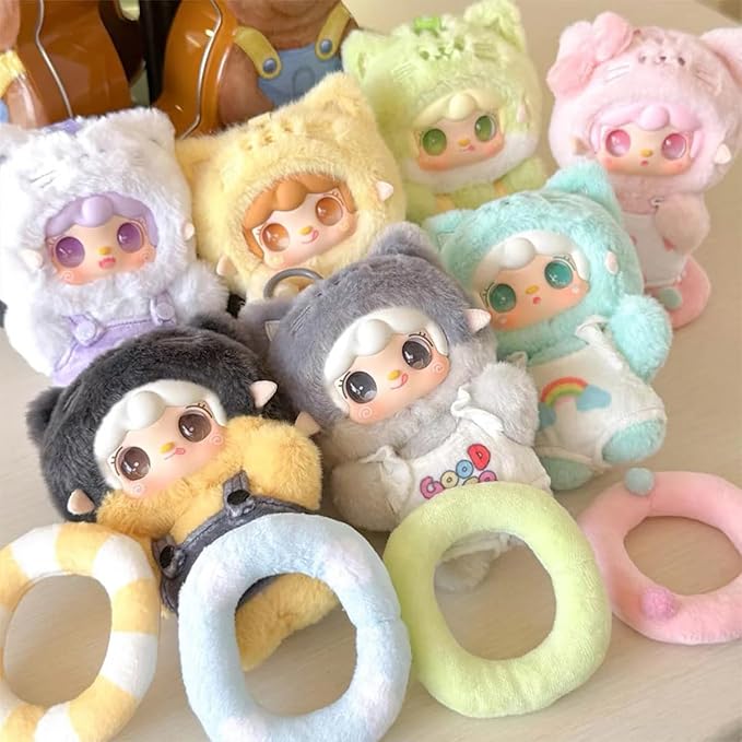 Yooki Meow Summer Party Series Plush Blind Box 1PC(1 of 7 Possible Styles) Cute Figures Collectible Toys Birthday Gifts (1Pcs BlindBox)
