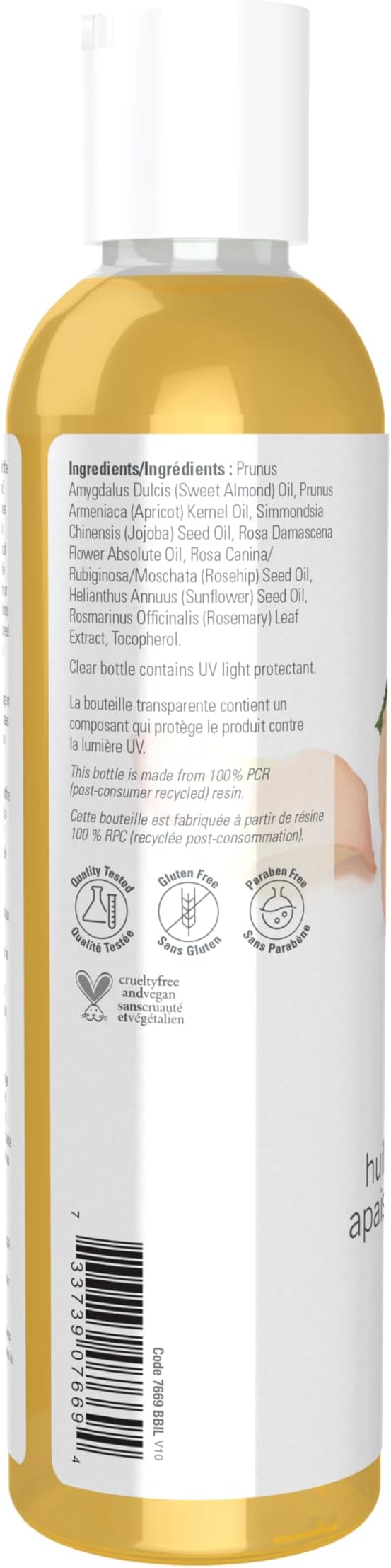 NOW Solutions, Tranquil Rose Massage Oil, Body Moisturizer for Dry Sensitive Skin, Promotes Healthy-Looking Skin, 8-Ounce (Pack of 2)