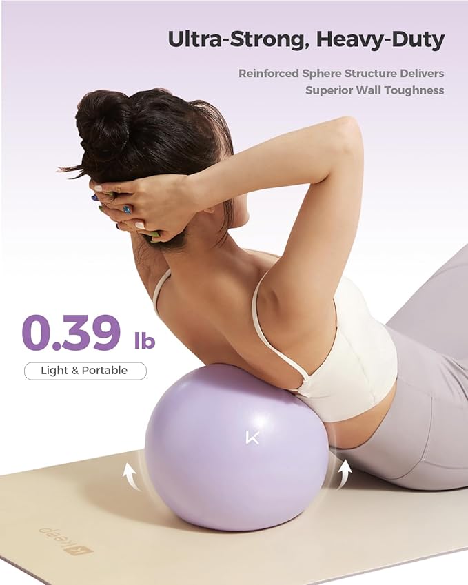 KEEP Exercise Ball Anti-Burst - Thickened Yoga Ball Pilates Ball for Physical Therapy, Fitness Ball for Workout, Core Strength and Physical Therapy