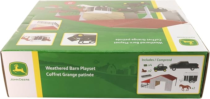 John Deere 1/32 Weathered Barn Playset Toy - LP84318