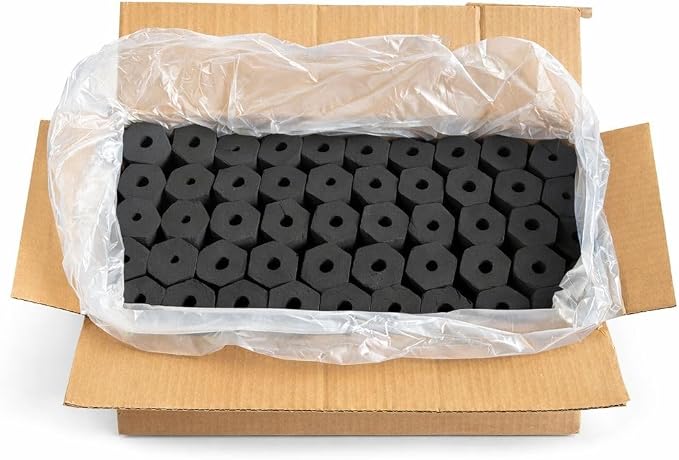 Dong LIM Binchotan Style Charcoal Briquettes, 10lbs (4.4kg) | High heat, low ash, long burning. Perfect for Japanese & Korean BBQ, Weber kettles, & kamado grills