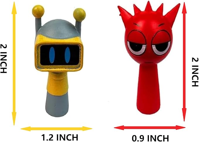 BLUE BARE Sprunki Action Figures Collection, Cute Cake Toppers Great Gift For Special Ocassions Favors Birthday Party Decoration Set Mystery Box Room and Office Decor Collectible (24-Pack)