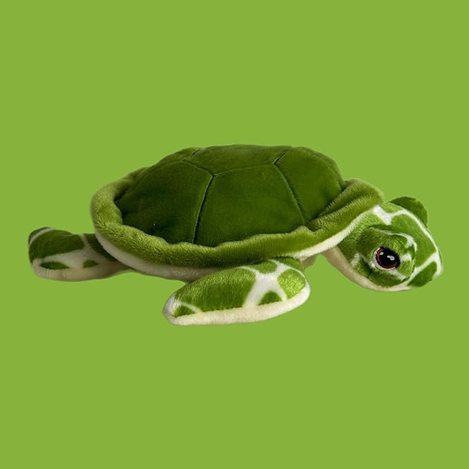 Deluxe Paws Eco-Friendly Turtle Plush Made from 100% Recycled Materials