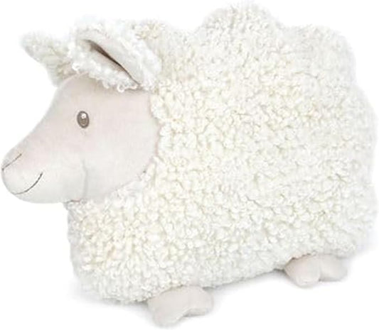MON AMI Lamb Shaped Pillow – 13.5x12”, Sheep Stuffed Toy, Plush Stuffed Hugging Pillow, Decorative Cushion for Child’s Nursery, Cute Room Décor