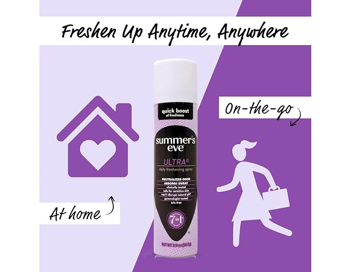Summer's Eve Deodorant Spray Ultra, 2 oz, 24-Pack