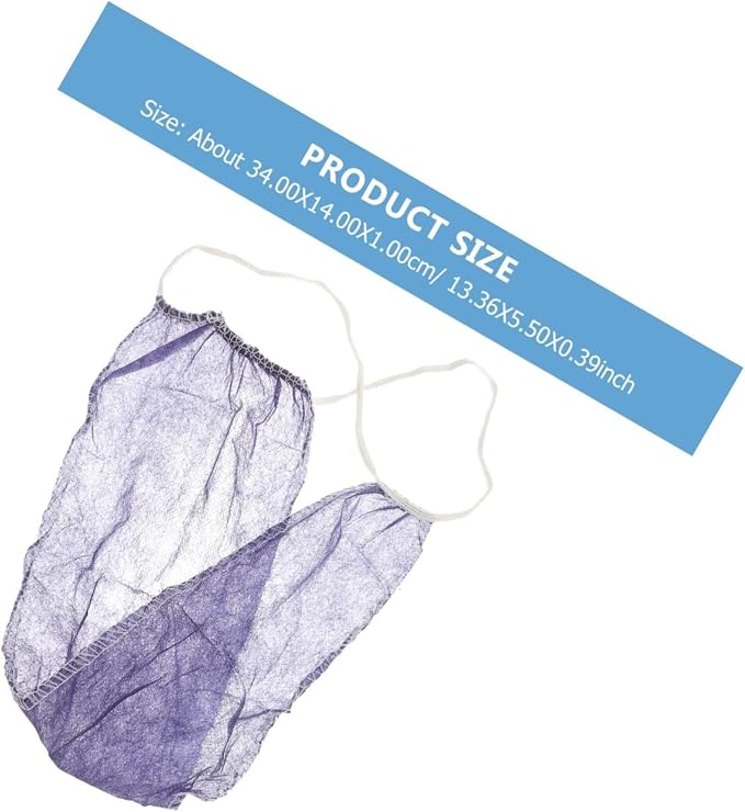 Mikikit 100Pcs Disposable T-Back Thong Panties Women Underpants Non-Woven Sauna Briefs for Spa and Spray Tanning Use Random Color Random Color Blue