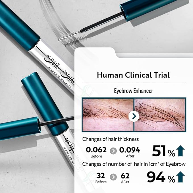 Brow Brow Eyebrow Enhancer Serum with Peptides & Biotin for Thicker Fuller Looking Brows Nourishing Conditioner for Thin Sparse Eyebrows Men Women 0.34 Fl Oz