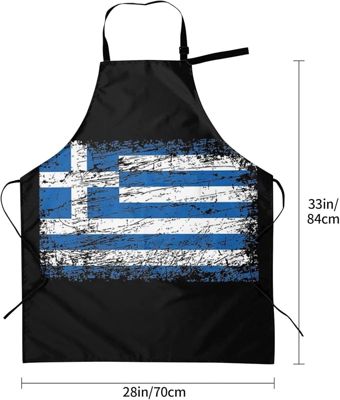 Cute Flag Kitchen Cooking Aprons for Women Men Adjustable Patriotic Flag Apron with 2 Pockets for Home Kitchen Garden