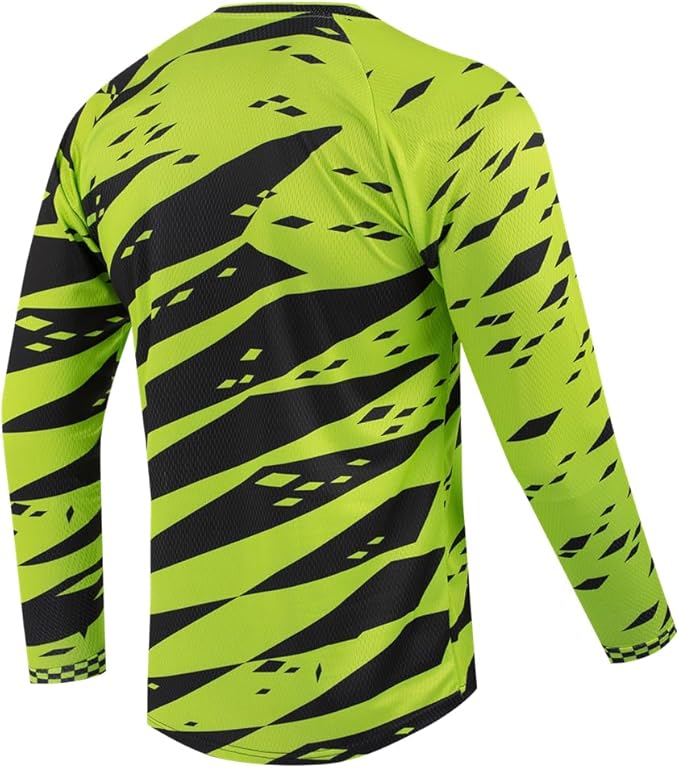 Youth Dirt Bike Jersey, Kids Mountain Bicycle Shirt Long Sleeve Powersports Children Downhill Jerseys for Big Kids