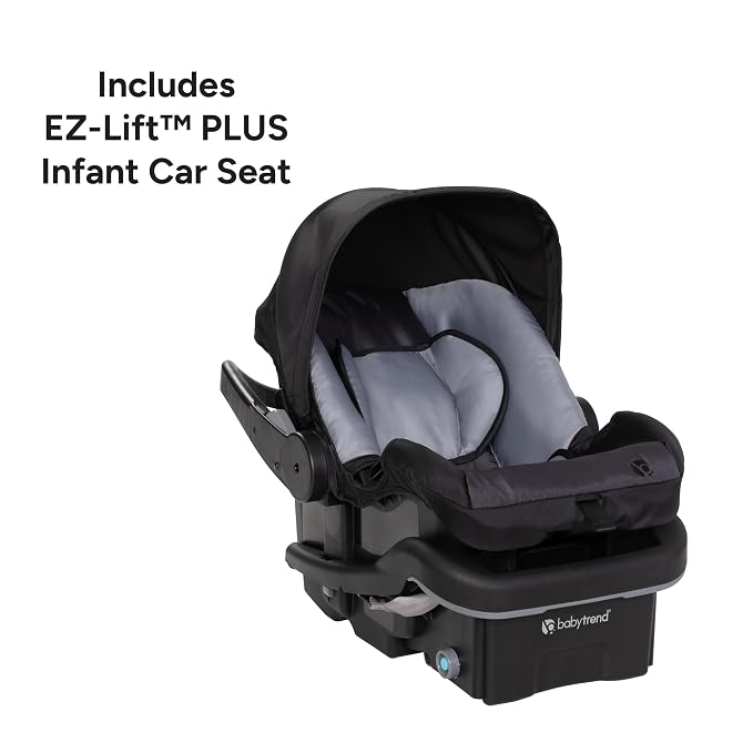 Baby Trend EZ Ride DLX Stroller Travel System (with EZ-Lift Plus Infant Car Seat), Dash Midnight