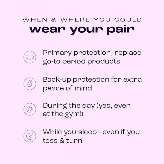 Bambody Absorbent Boxer, Period Underwear for Women - Day and Night Protection - Combortable, Soft, Breathable