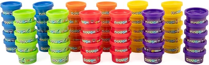 Crayola Silly Scents Dough 60pk x 1oz, Easter Day Gifts & Party Favors, Kids Toys for Party Favor Bags, Modeling Clay, Allergen-Friendly, Non-Toxic, Candy Creativity Alternative