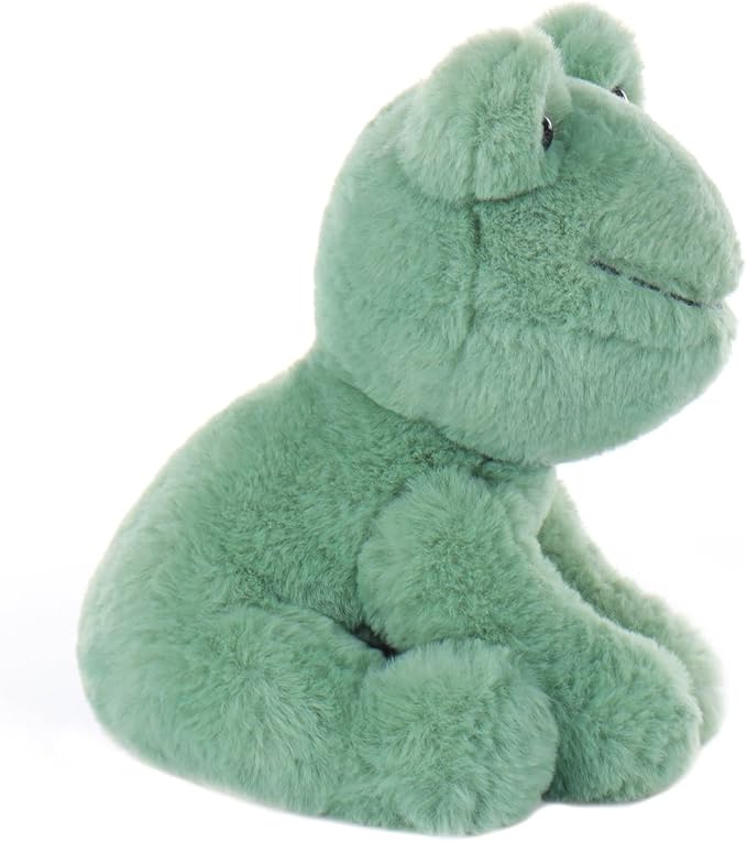 Apricot Lamb Soft Cuddly Green Plush Frog Stuffed Animal Perfect for Child - 8 Inches
