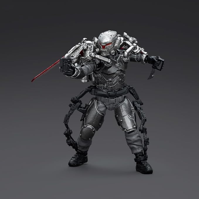 JOYTOY 1/18 Action Figure - Army Builder Promotion Pack Figure 28 -Lone Wolf with Exoskeleton ABS & PVC, Perfect for Collectors & Decor - 4.1 Inch, 3.74 OZ (JT1743)