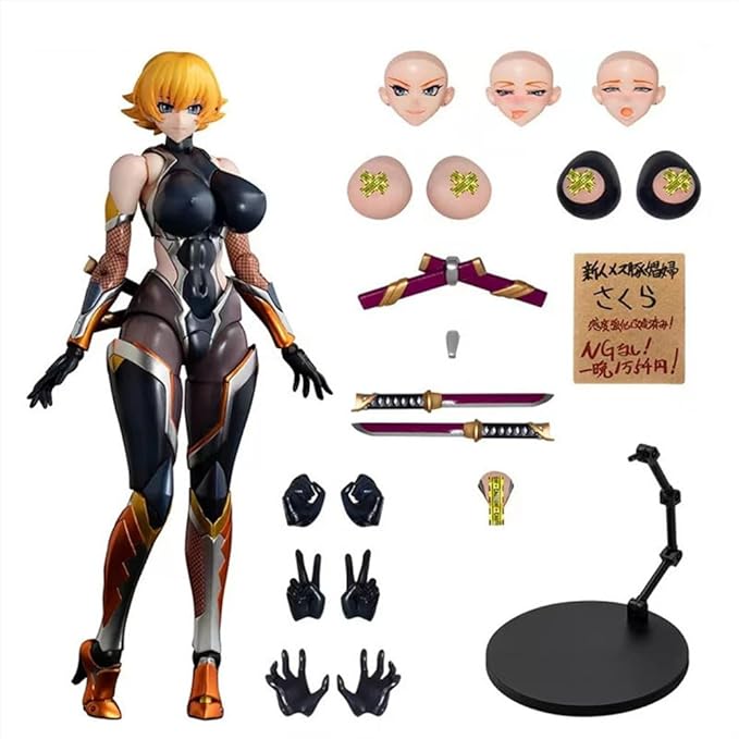 Igawasakura Action Figure Movable Joint Models 6.3" Interchangeable Parts Original Painting Anime Figure Desktop Decoration Collections