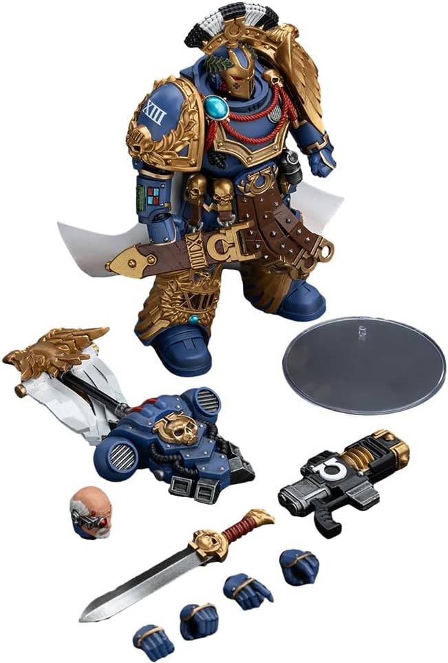 JOYTOY Warhammer The Horus Heresy 1/18 Action Figure Ultramarines Legion Praetor with Power Sword and Volkite Serpenta Collection Model Birthday Gift JT00126