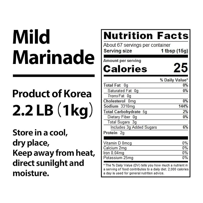 Foodrella Korean Taste Crispy Fried Chicken Mild Marinade Mix, Frying Powder Mix, Product of Korea, 2.2 LB (1kg), 1 pack
