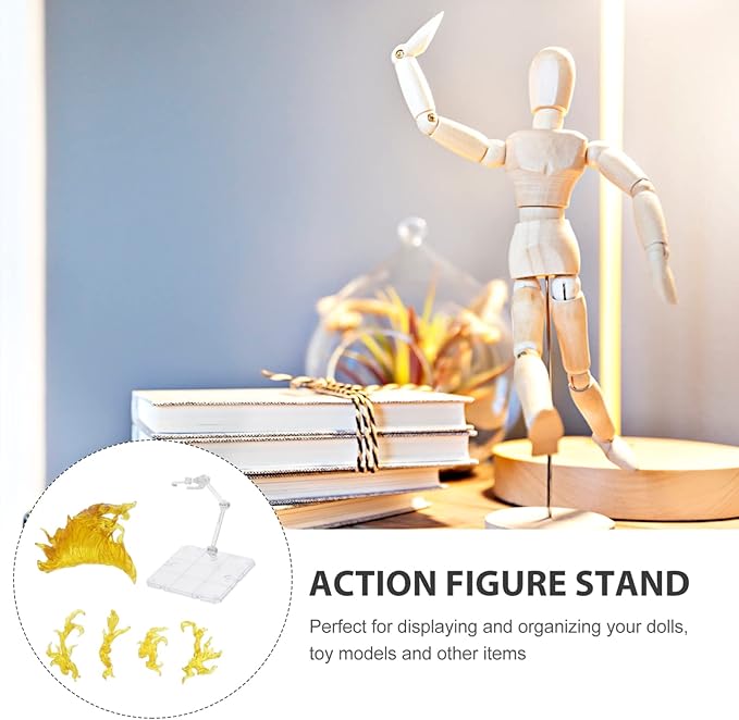 iplusmile 1 Set Figure Stand Model Toy Holder Doll Model Support Stand Doll Support Frame Toy Bracket Display Holder Figure Display Holder Display Rack Flexible Stand