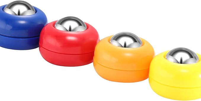 Gejoy Mini Shuffleboard Replacement Puck Tabletop Equipment Rollers Set Shuffleboard Curling Accessories