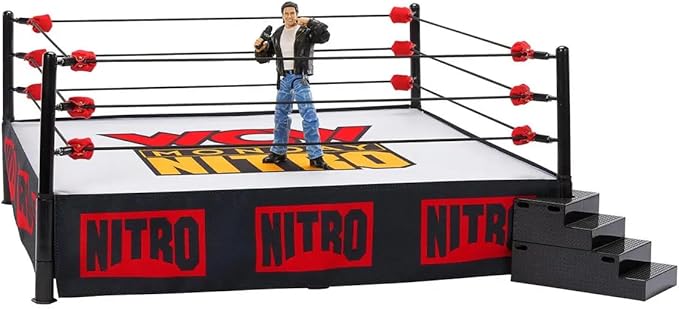 Mattel WWE Ultimate Edition WCW Monday Nitro Ring with Eric Bischoff Action Figure