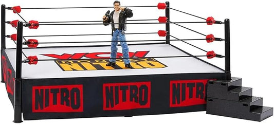 Mattel WWE Ultimate Edition WCW Monday Nitro Ring with Eric Bischoff Action Figure